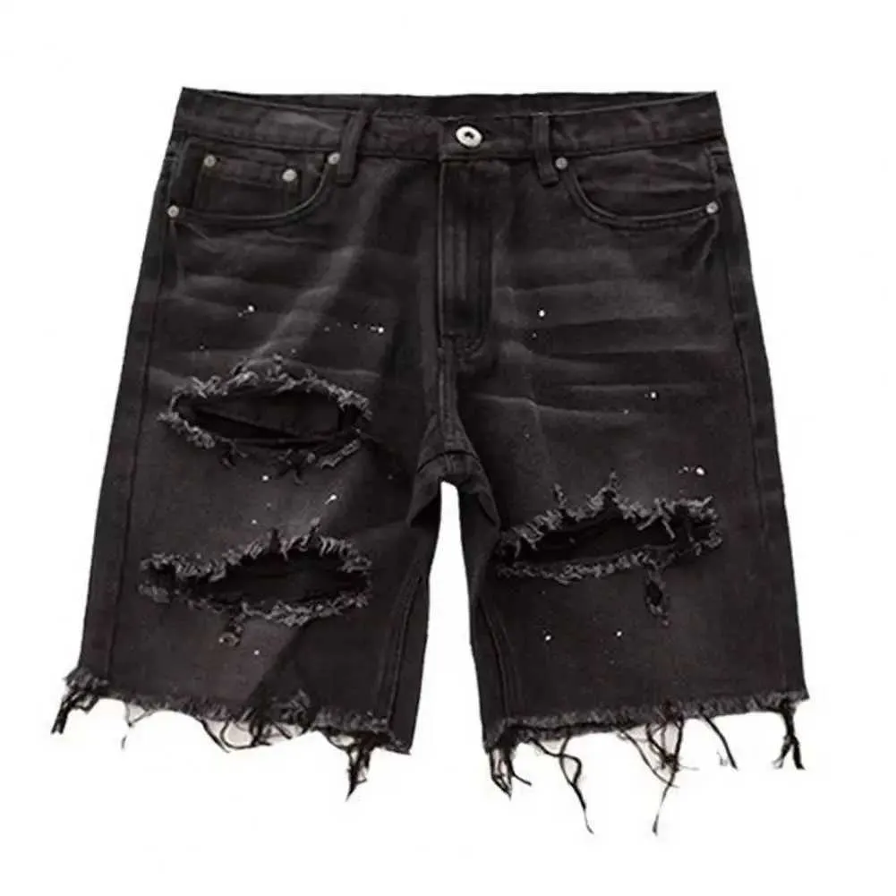 Distressed Jean Ripped Shorts Sale Washed Black Distressed Denim
