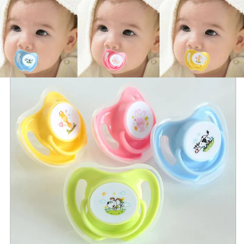 Funny Baby Pacifier Nipples: Food-Grade Silicone Orthodontic Dummies with  Safety Shield, Set of