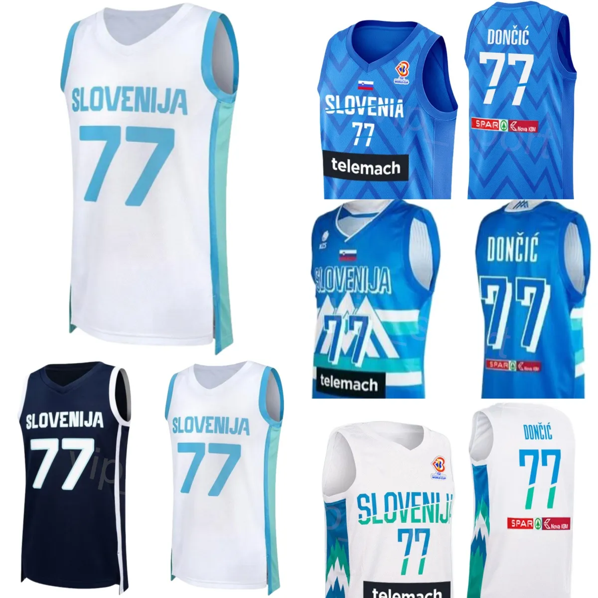 Print Basketball Slovenia 11 Jaka BLAZIC Jerseys 4 ZIGA SAMAR 3 Goran Dragic 27 ZIGA DIMEC 55 JAKOB CEBASEK 15 GREGOR HROVAT 10 Mike TOBEY Shirt 24 25 National Team From 11 94 DHgate