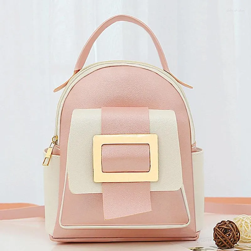 Leather Mini Soft Touch Women Backpack Small Multi-Function  display picture 1
