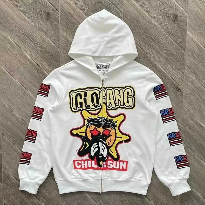 Glo Gang zip パーカー Glo Man Full Zip Hoodie (Yellow)