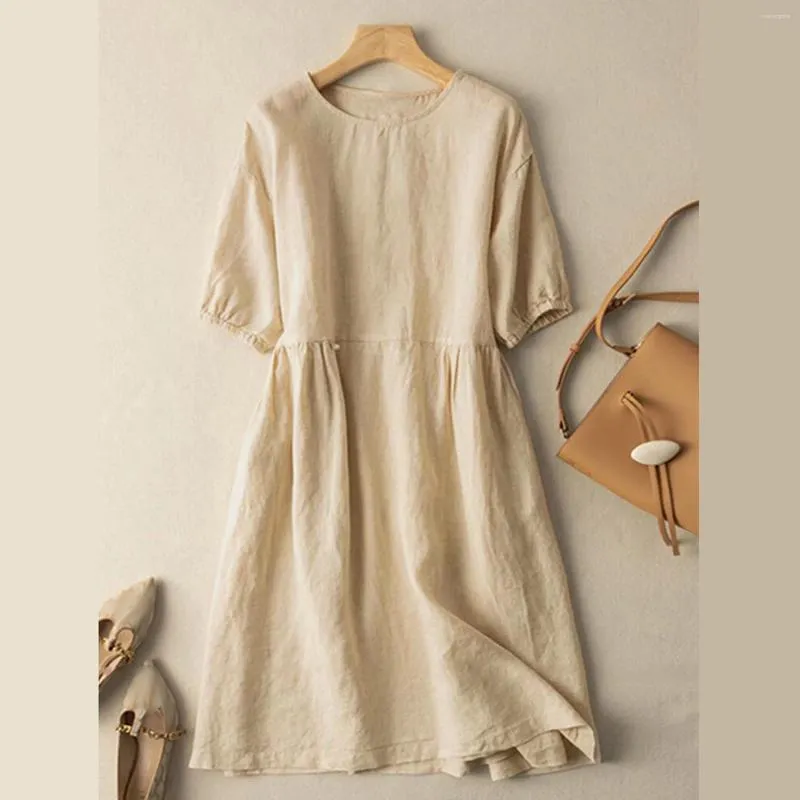 short loose dress with sleeves Lily Clothing Round Neck Short Sleeve Loose Dress (30% off dress sale!)