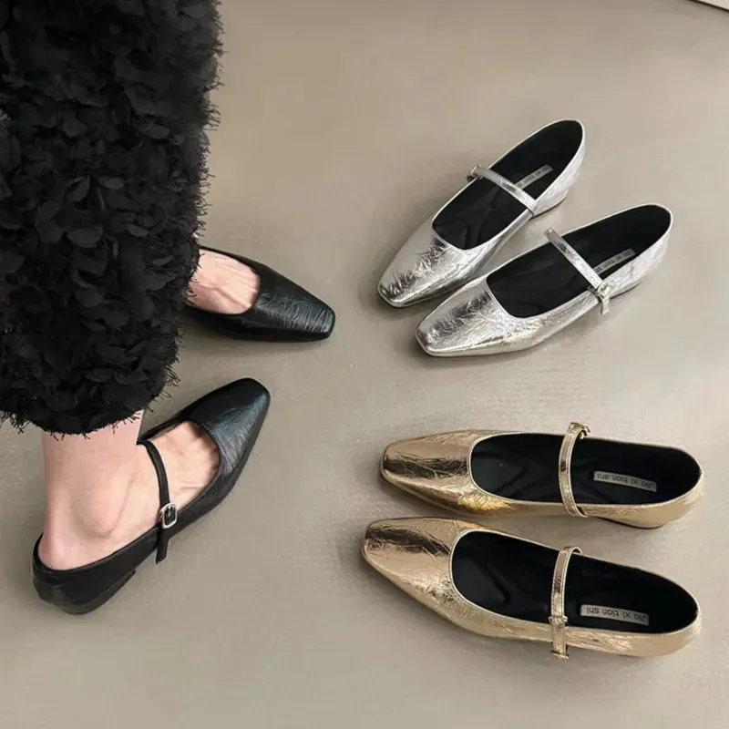 Womens Ballet Pointed Toe Mary Janes Low Heels Dress Shoes Black Gold PU 1790N from Dhgate Dress Shoes - price 24.53 Womens Ballet Pointed Toe Mary Janes Low Heels Dress Shoes Black Gold PU 1790N from Dhgate Dress Shoes - price 24.53