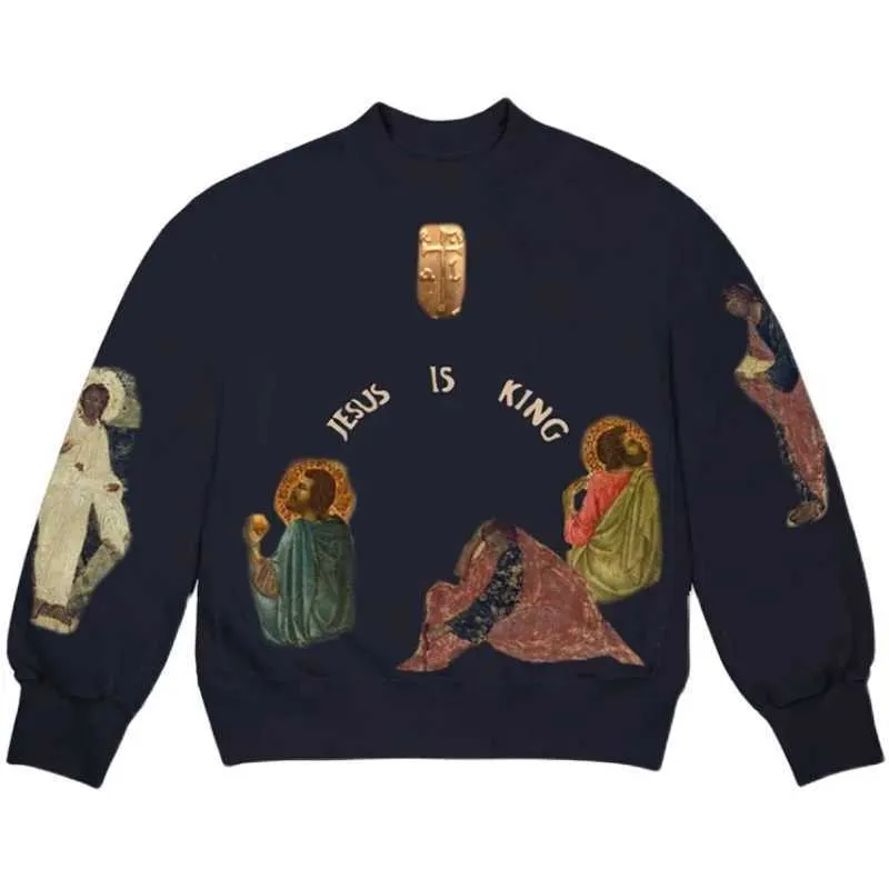 Save Big on Bulk Jesus Is King Hoodie Jesus Is King Hoodie: Oversized  Vintage Long Sleeve Hip Hop Sweatshirt Men's Foam Print T Shirt Best  Deals on