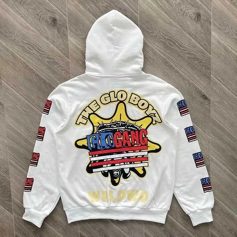 Glo Man Full Zip Hoodie (Brown)