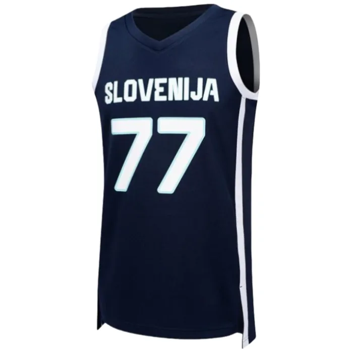 Économisez gros sur les achats en gros de Doncic Slovenia Jersey Printed  2024 2025 Slovenia Basketball Jersey Luka Doncic 77 32 BINE PREPELIC 30  ZORAN