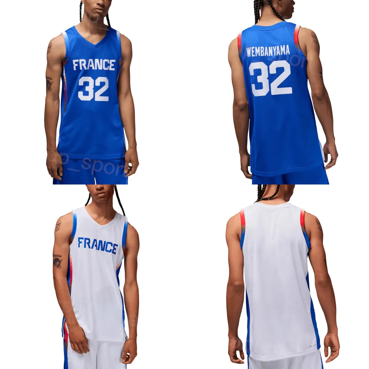 Jordan Brand Fiba Jordan Shirt French National Team's Jerseys