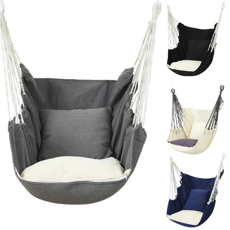Hanging Fabric Hammock Chair Swing Seat Home Bedroom Yard Patio