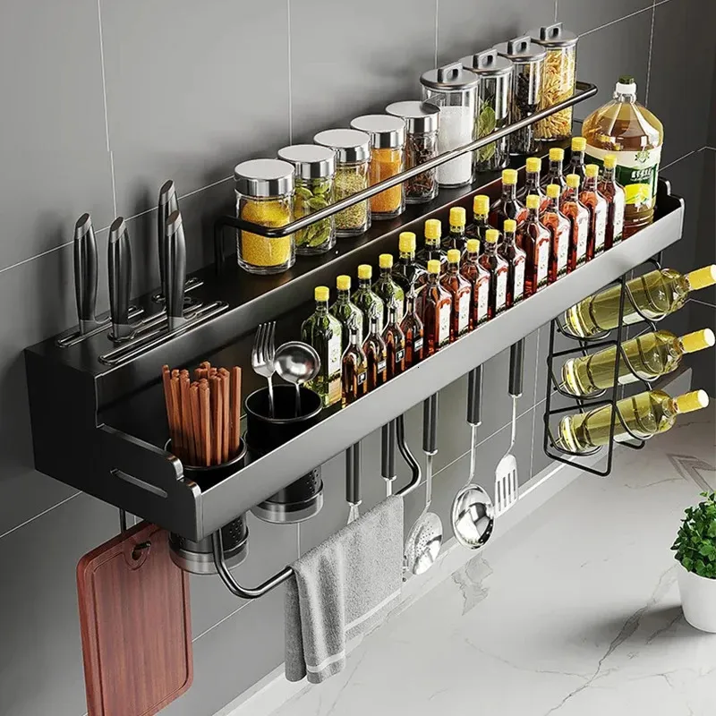 DHgate.com:Wall Mounted Double Layer Spice Rack Organizer - Kitchen ...