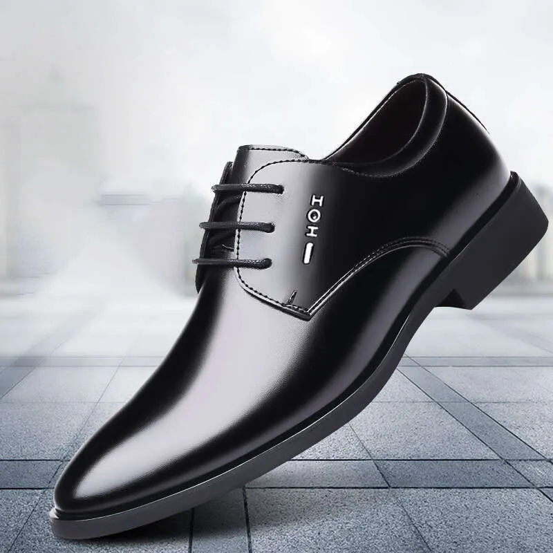 Mens Business Dress Shoes Leather Oxford Lace-Up Almond Toe Platform Heel  from Dhgate Dress Shoes - price 32.33