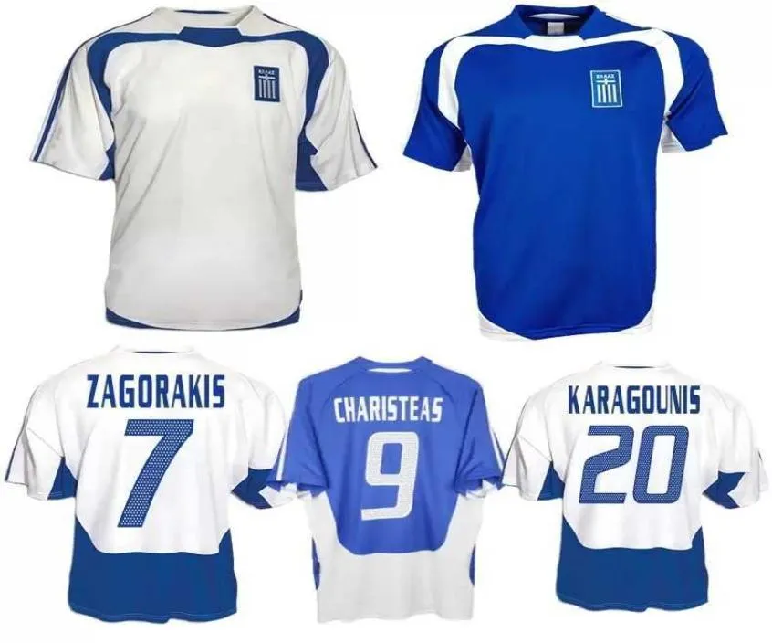 Greece 2004 Retro Jersey Champions Edition! Charisteas, Zagorakis  Vintage Soccer Shirt Home Limited Stock!