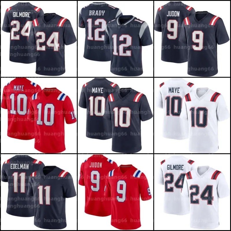Custom American Football Shirts Featuring Drake Maye Matthew Judon Ezekiel Elliott Gonzalez Tom Brady JuJu Smith Schuster Kendrick Bourne Rhamondre Stevenson And Mike Gesicki From Huanghuang66 14.05 D...