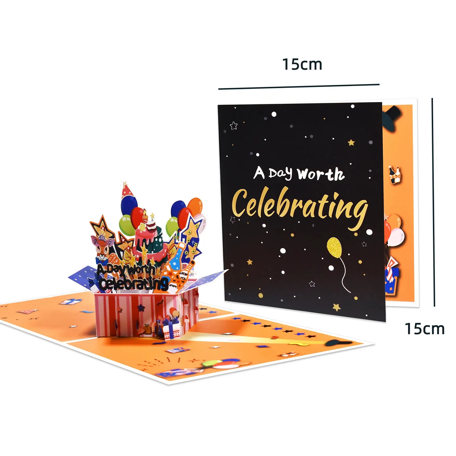 6-Pack Dragon Pop-Up Cards - Chinese New Year & Birthday Greeting Cards With Envelopes