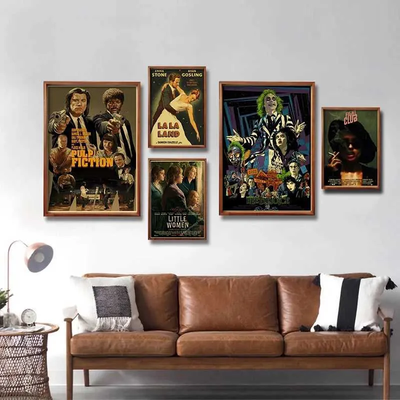 CREATCABIN – 2 Targhe In Latta Vintage A Tema Cinema, 20x30 Cm, Poster Retrò Per Decorazione Parete, Per Sala Cinema, Bar, Pub E Home Theater