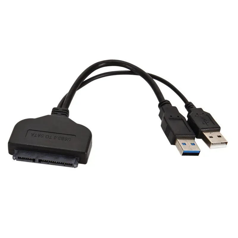 USB 2.0 To USB 3.0 SATA 15   7 Pin Connector Gadgets USB Hard Disk 2.5 Adapter Converter Cable Laptop Accessories Sata Connector