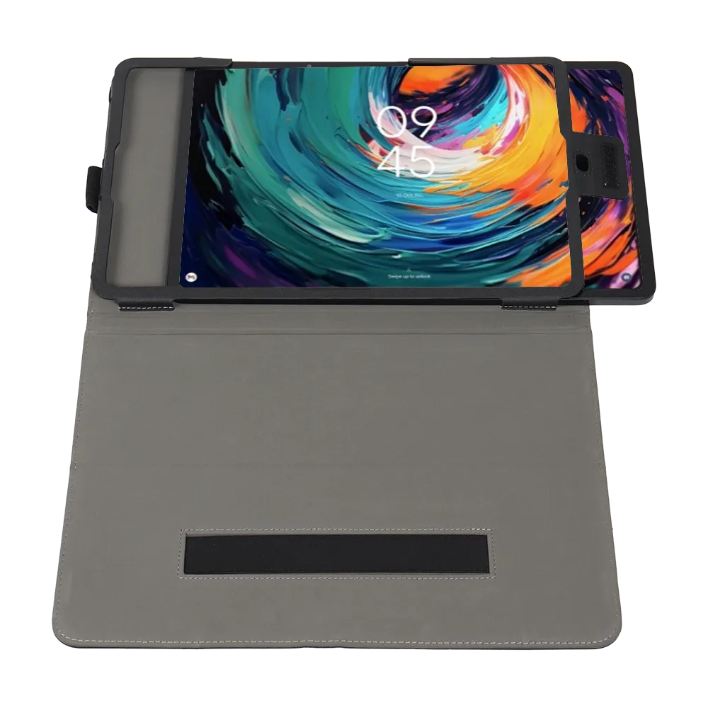 Custodia In Pelle PU Per TCL NXTPAPER 14 – Rotazione 360°, Supporto Multi-Angolo, Marrone