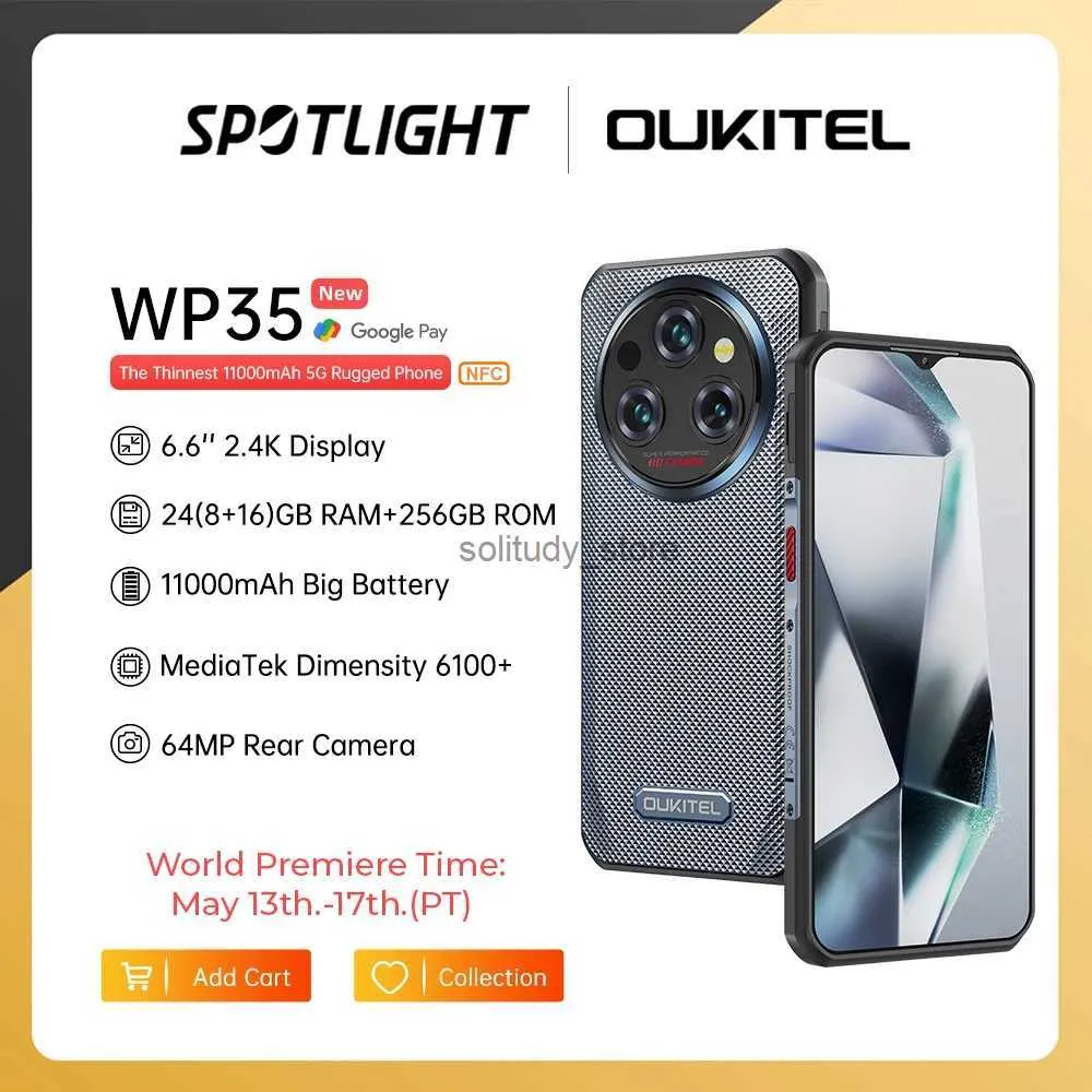 Oukitel WP35 5G Rugged Rugged Smartphone 6.6 2.4K Display 