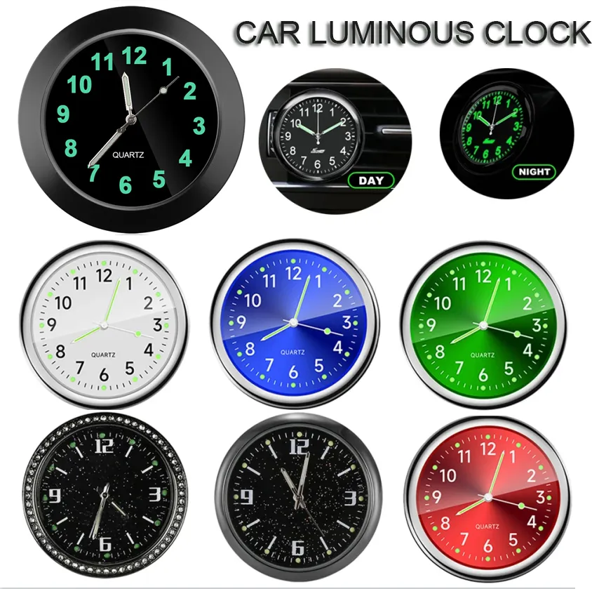 Clock Luminous Automobiles Internal Stick On Mini Digital Watch