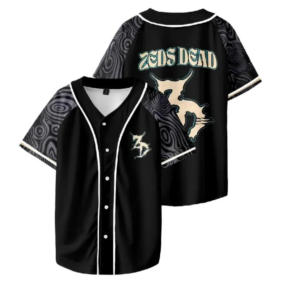 Rude Boy V-Neck Baseball Jersey - Streetwear Hip Hop 3D Tee