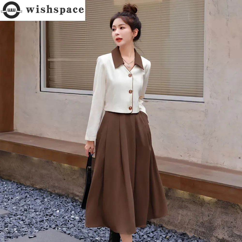 long sleeve slit dress Cosmos