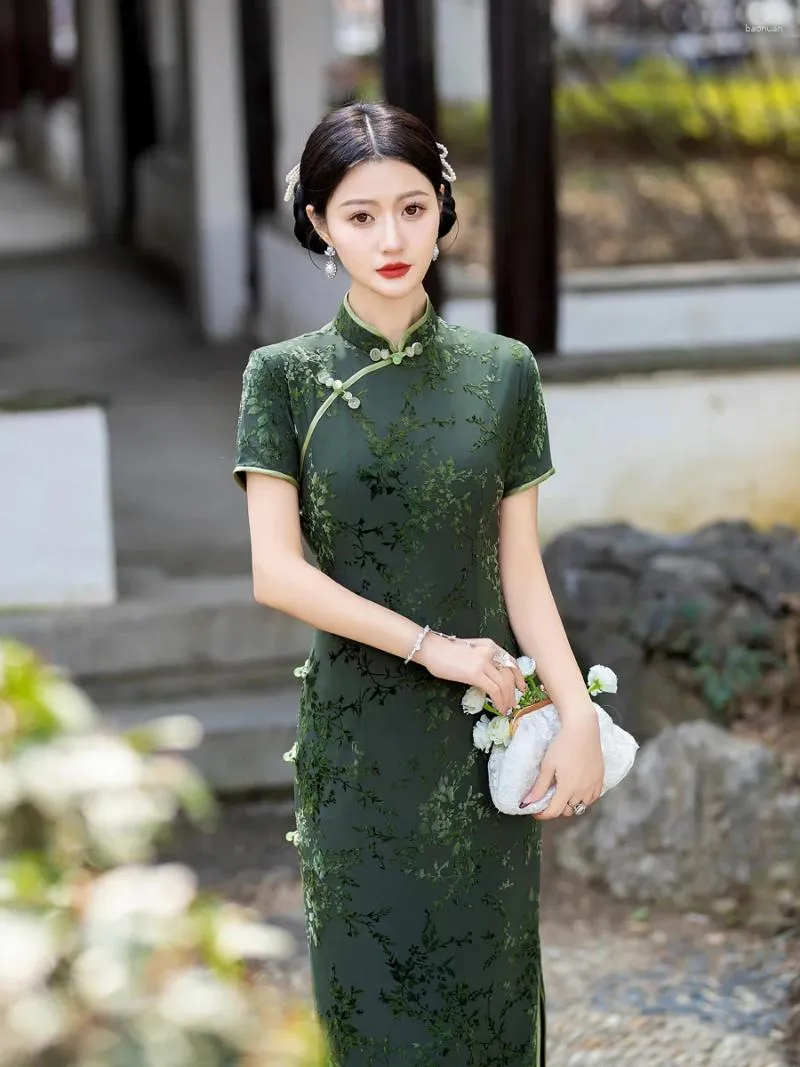 white christmas dresses Mandarin Collar Dress – Yaatree Bazaar main image 1