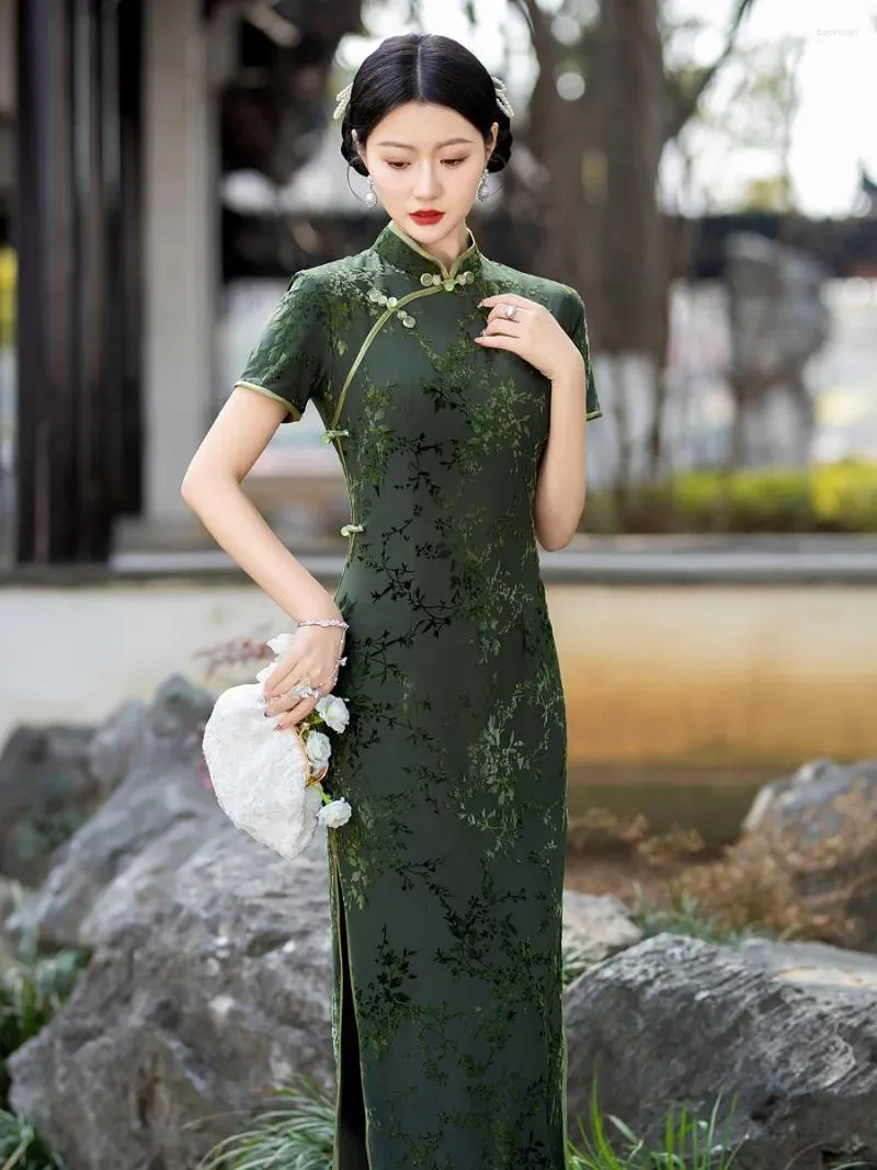 elegant mandarin collar dress Maison Des Copains ELYSIA SHEATH MANDARIN COLLAR CREPE CALF LENGTH DRESS main image 1