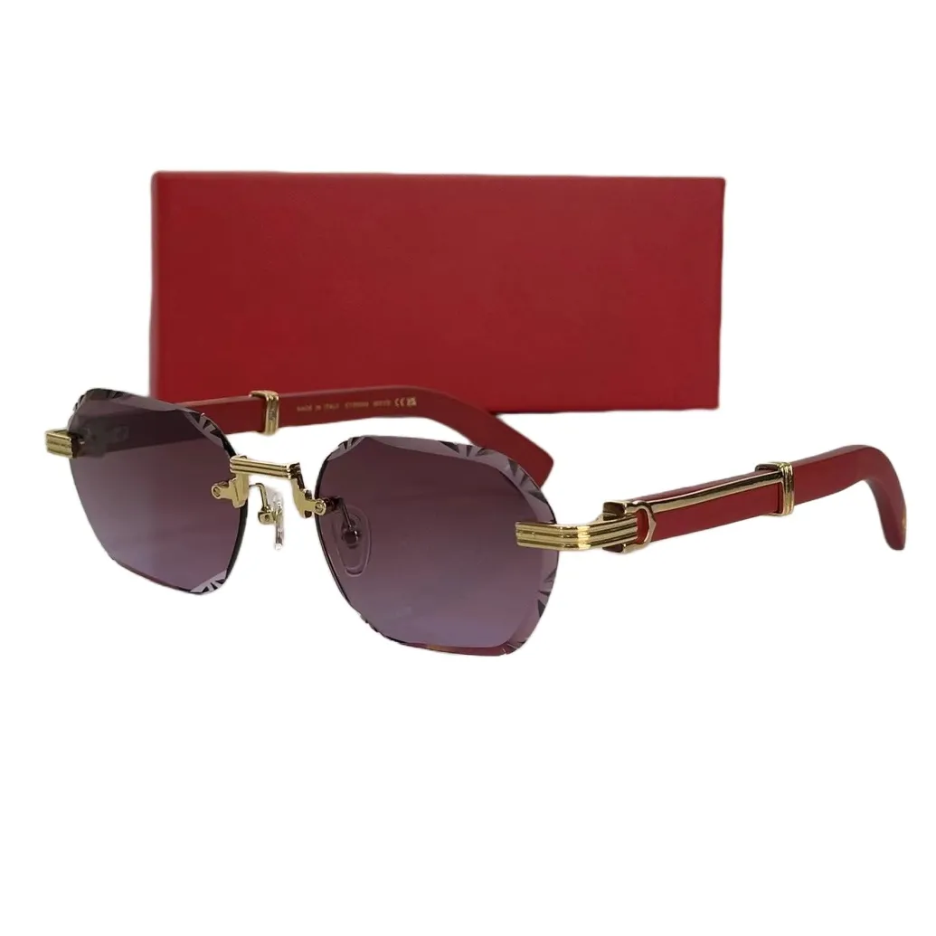 Lunette Luxe Titanium Alloy Rimless Sunglasses For... From  display picture 2