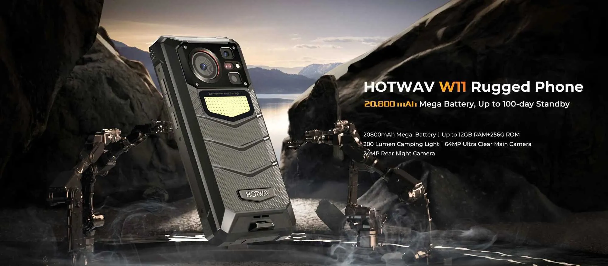 Rugged Smartphone: 6.6 FHD+, 24MP Night Vision, Massive 20800mAh ...