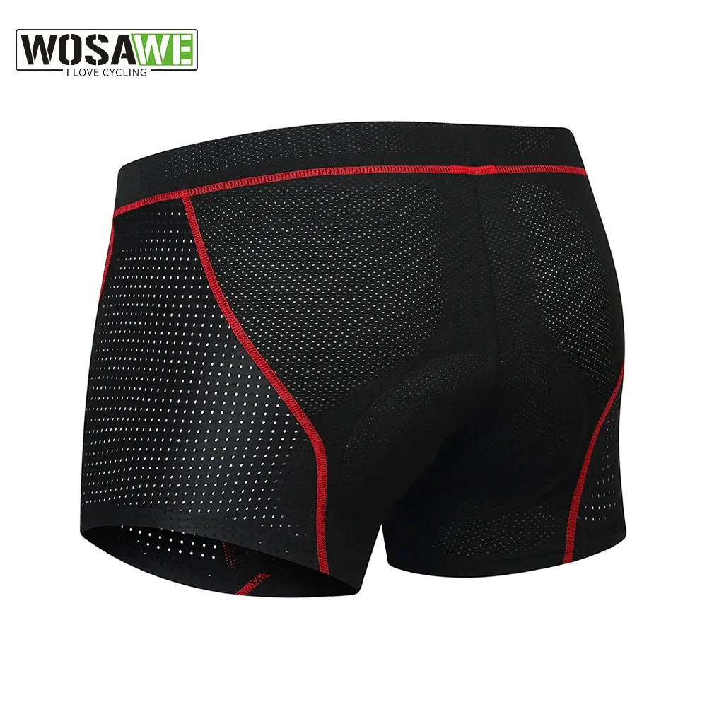 NEWBOLER Breathable Cycling Shorts Cycling Underwear 5D Gel Pad Shockproof Bicycle Underpant MTB Road Bike Underwear Man Shorts