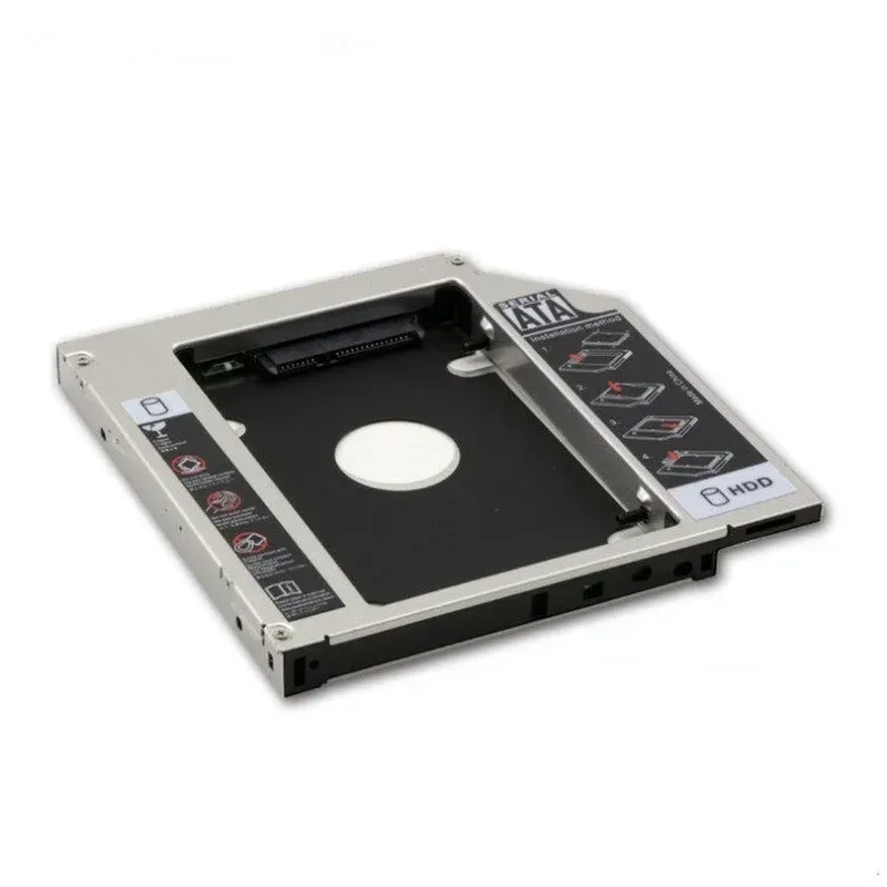 2024 HDD Caddy 9.5mm SATA HD Hard Disk Drive Enclosure SSD Case Box for Laptop CD-ROM DVD-ROM Optical Bay