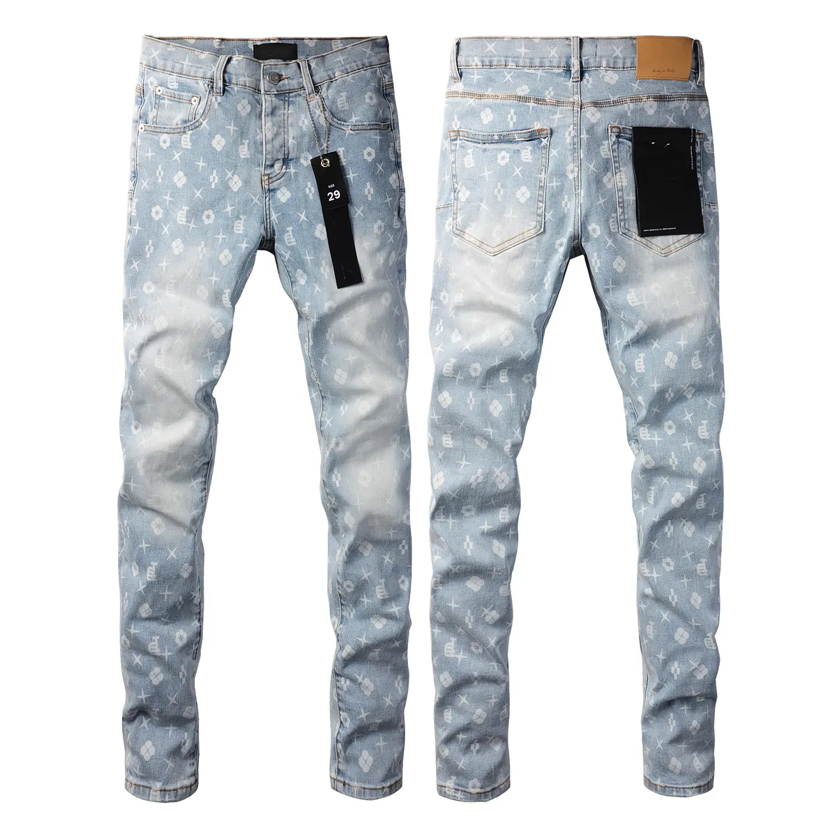 Purple Jeans Mens Boys Designer Jeans Fashion Speaved Ruped Bikers 1 930 DHgate