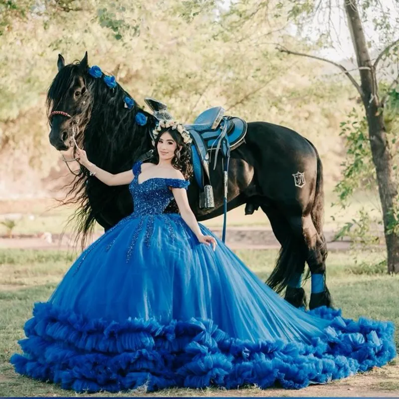 black and blue quinceanera dresses Black Corset Ball Gown Wedding Dresses Sweetheart