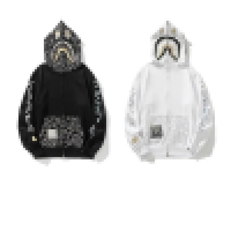 DHgate.com:Artistic Shark Zip Hoodie - Limited Edition