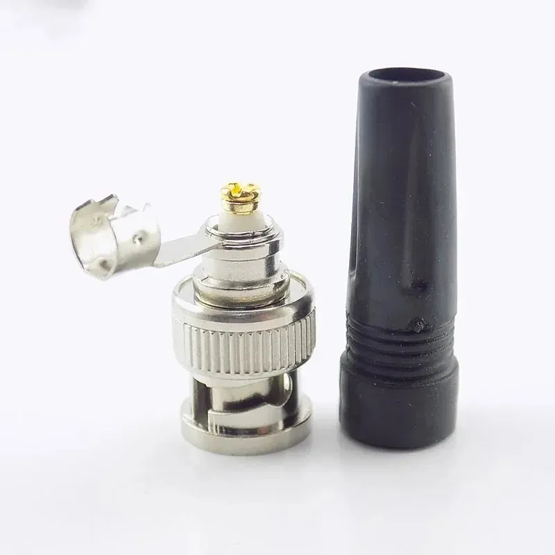 Evertech Professional RG59 BNC Male Crimp-on Connector Coax Cable Adapter for Security Camera 40pcs