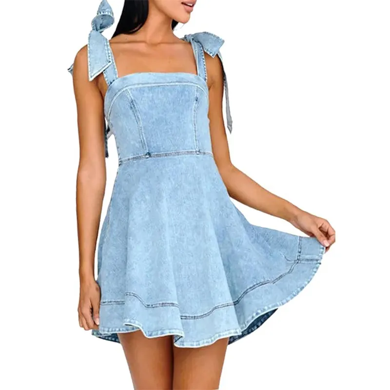 white christmas dresses Denim Short-Sleeve Renee Shirtdress Light Wash Denim main image 1