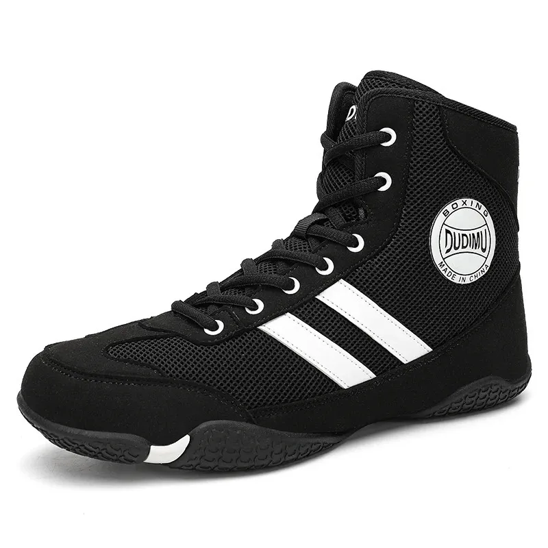 High-Top Boxing and Wrestling Shoes for Men Performance Fighting