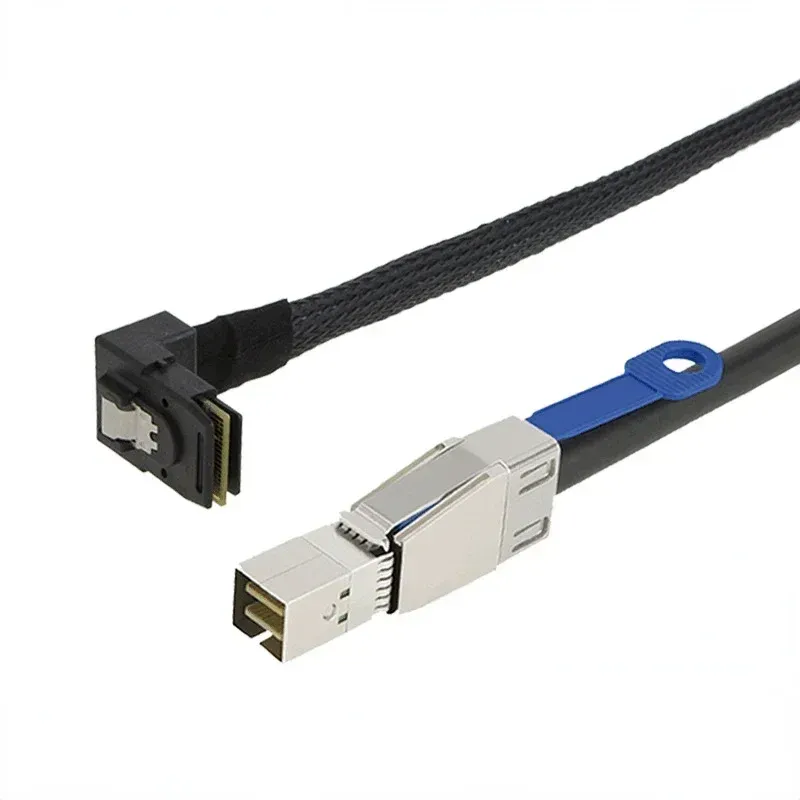 2024 0.7/1/2m MINI SAS HD To MINI SAS 36PIN Adapter Cable SFF-8644 To SFF-8087 Server Hard Disk Cable 12Gbps 3.33TF/1M