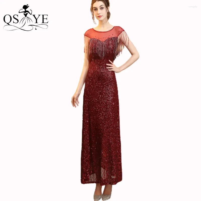 Red Sequin A-Line Party Dress with Empire Waist and Beaded Details for  Girls from Dhgate Urban Sexy Dresses - price 101.68