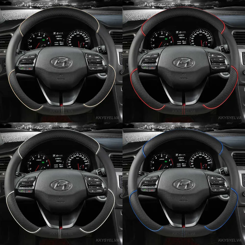 thumbnail image 2 of MEWANT Genuine Leather Steering Wheel Cover For BMW E60 E61 E63 (530d, 545i, 550i) 2 of 6