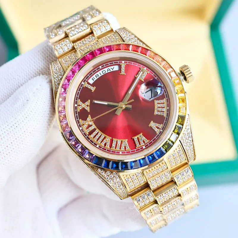 Fully diamond watch hotsell