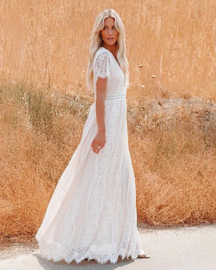 Maternity Summer Dress Women White Lace V Neck Casual Short Sleeve Maxi Pregnancy  Dress from Dhgate Maternity Dresses - price 58.56