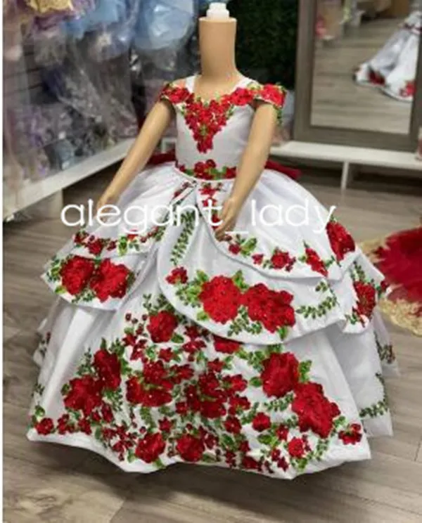 Charro Mexican Mini Quinceanera Dresses Floral... From Alegant_lady,  $150.76 | DHgate.Com