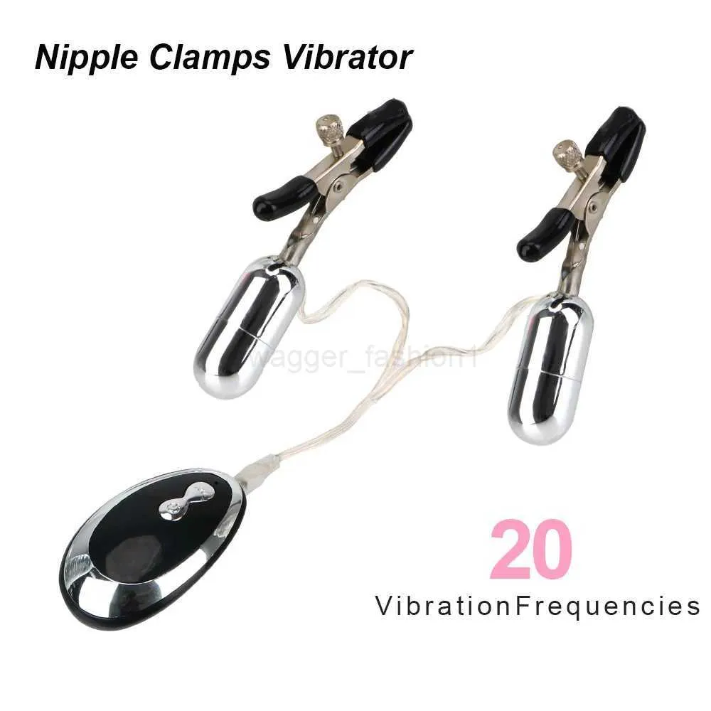 nipple clamp vibrator 10 Speed Electric Vibrating Nipple Clamp Stimulation Massager – GXLOCK Store main image 1