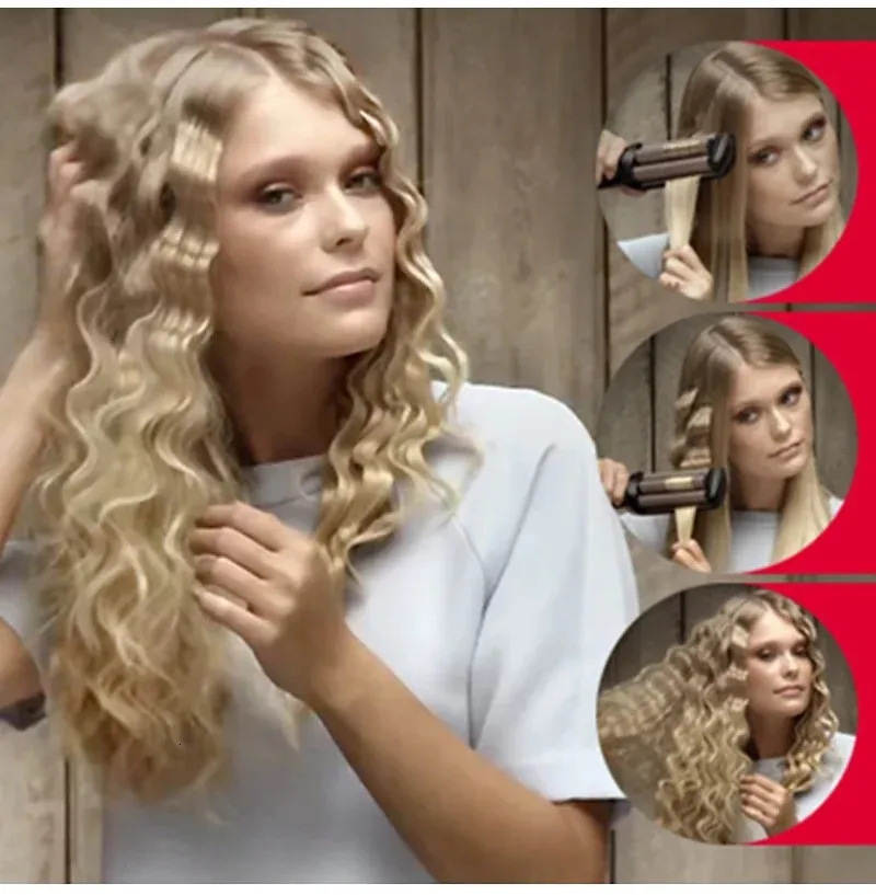 Professional 3 Barrel Big Wave Hair Styler For Salon Quality Results Hair Waver Iron Crimping Iron And Fluffy Waver 240703 From Bei07 19.82 DHgate.Com
