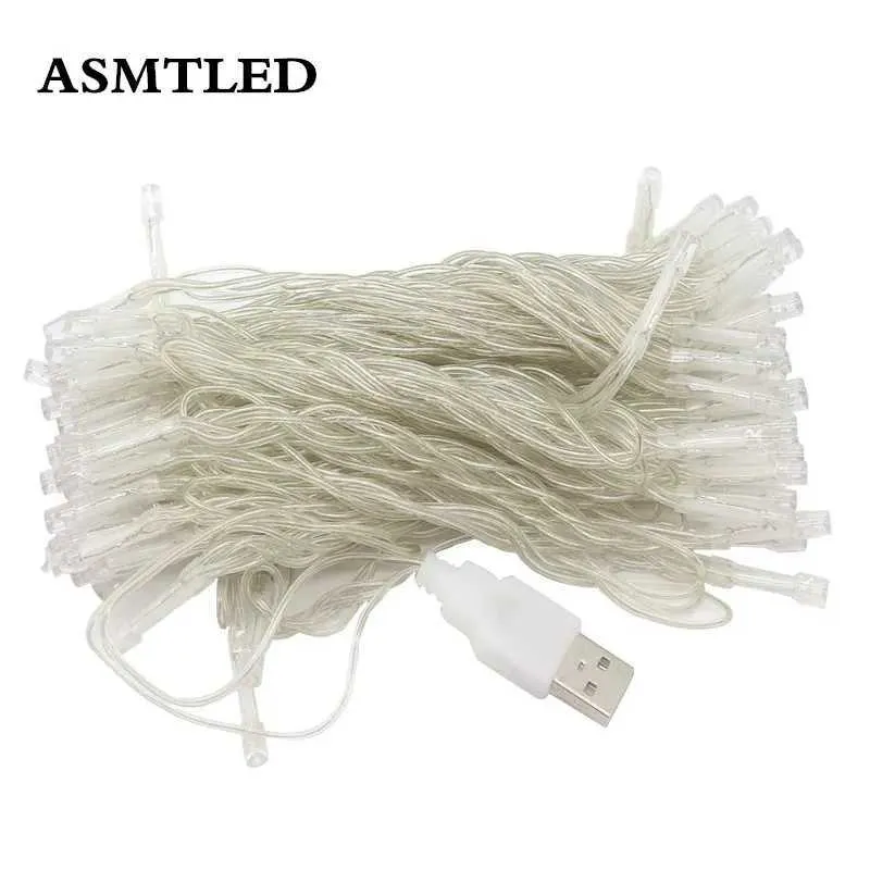 USB Operated LED Fairy String Icicle Christmas Lights 2M/3M, 5M 10M ...