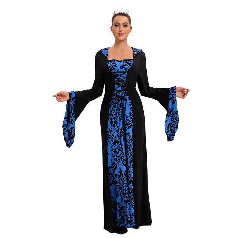 European and American Women's Long Sleeve Medieval Costume Dress Hooded Retro Stage Performance from Dhgate Sexy Costumes - price 36.27 European and American Women's Long Sleeve Medieval Costume Dress Hooded Retro Stage Performance from Dhgate Sexy Costumes - price 36.27