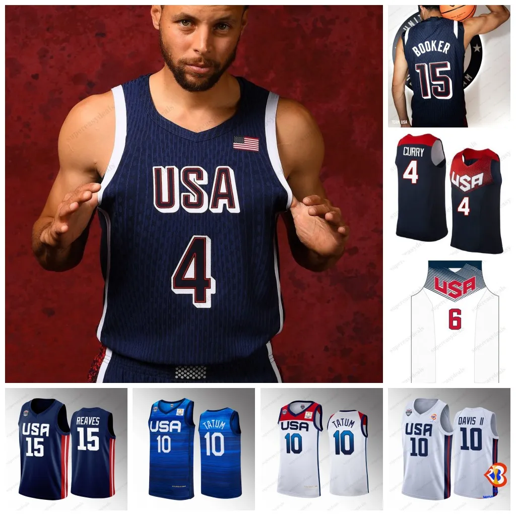 Save Big on Bulk Usa Basketball Jersey 2024 2024 USA Basketball Jersey Joel  13 Embiid Anthony James Stephen Curry Kevin Durant 10 Jayson Tatum