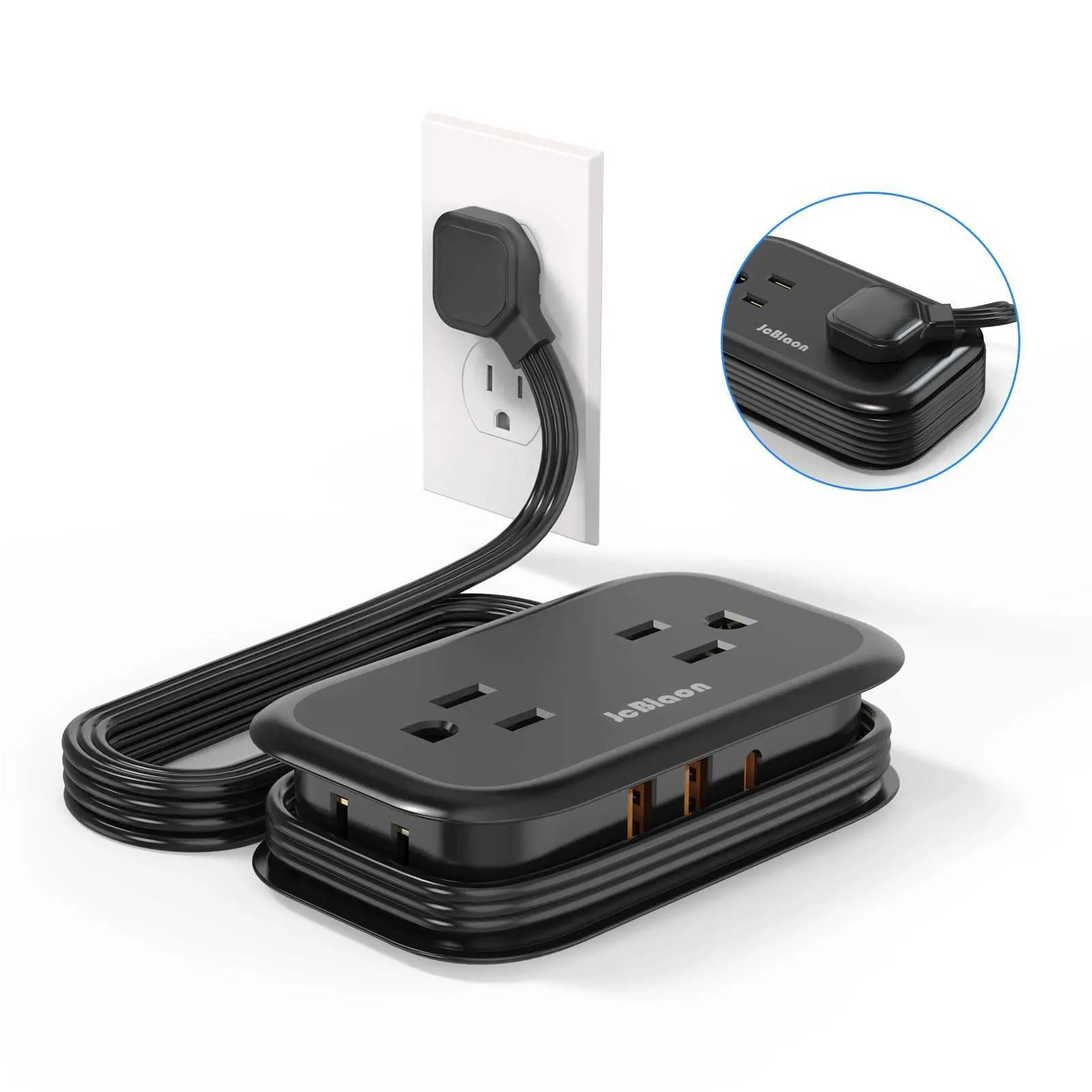 DHgate.com:Multi-Outlet Power Strip with USB - 3.6ft Extension Cord ...