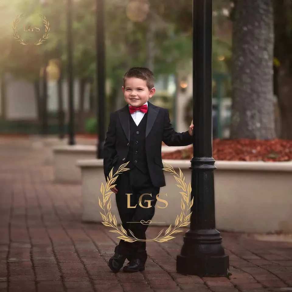 Costume Noir 3 Pièces Pour Garçons Veste De Smoking, Gilet De Pantalon  Événements Formels, À La Main Sur Commande Du 50,6 € | DHgate, image size:960x960