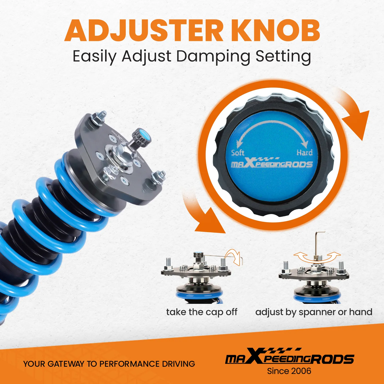 DHgate.com:24-Way Adjustable Coilovers Suspension Kit for